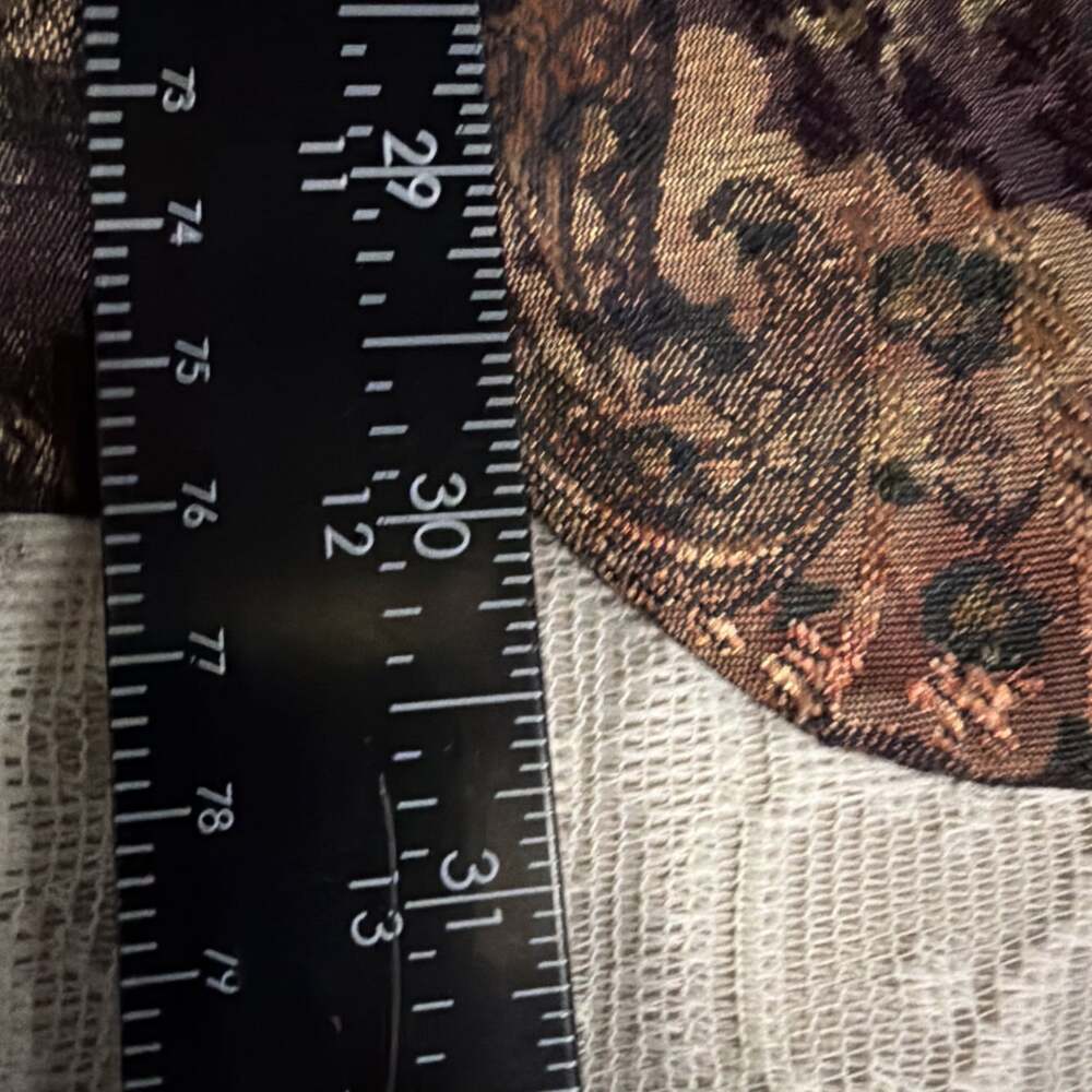 VNTG 1980s Tapestry Grunge Dark Cottagecore, Whimsigoth Shoulder Pads Academia M - Picture 8 of 10